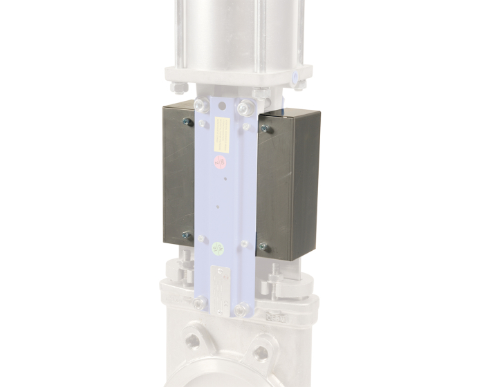 Stainless steel side covers for pneumatic actuated valve DN50